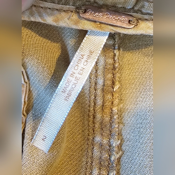 Free People Size 2 Seamed Like the Real Thing Trousers Hi-Rise Pleated Crop Pant - Picture 9 of 12